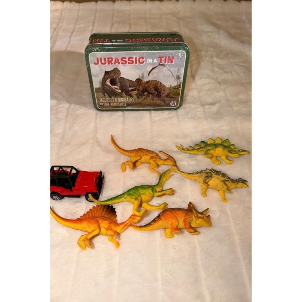 Dinosaur toys with tin